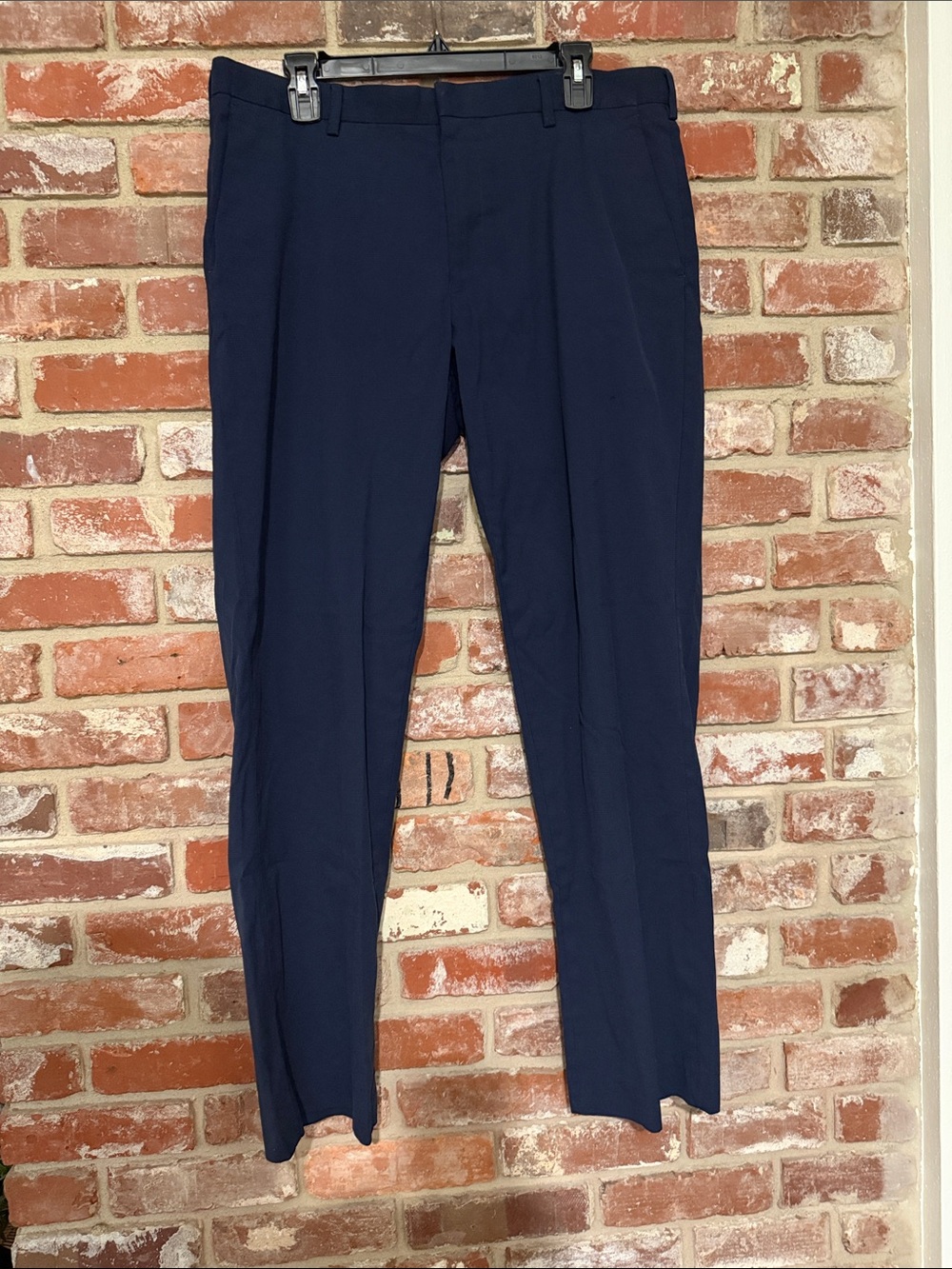 Murano Men's Navy Straight Dress Pants